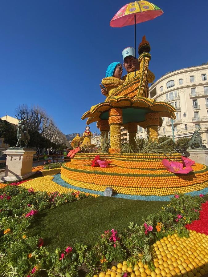 Queen Riviera : Climatisation, Parking, Terrasse Menton Buitenkant foto